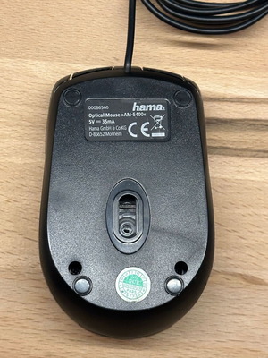 HAMA Wired Optical Mouse AM-5400 used