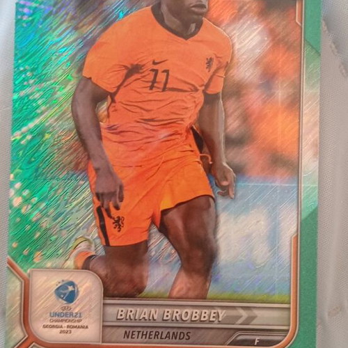 2022-23 Road to Euro U21 Championship Aqua Refractor RC 1st Bowman card like new