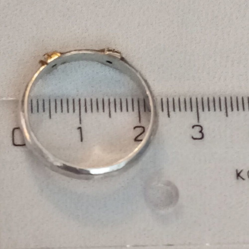 Silver-gold ring 925 585 like new