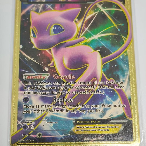 Pokémon Mew EX 2016 Gold Metal Card like new