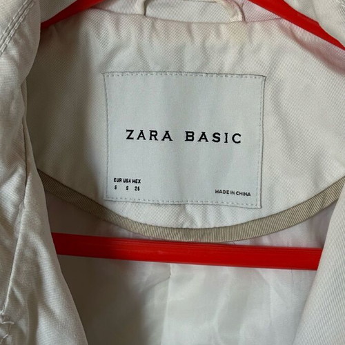 Zara coat S like new, black and white, cotton