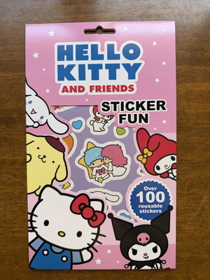 Hello Kitty sticker block new with over 100 reusable stickers Sanrio