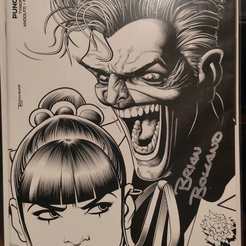 Punchline Special #01 new signed by Brian Bolland, black & white variant