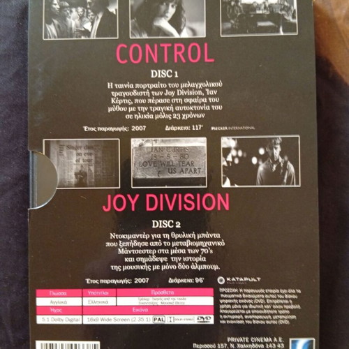 Control and Joy Division 2-Disc DVD like new