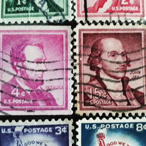 Liberty series USA stamps 1954 & 1958 like new, set of 6