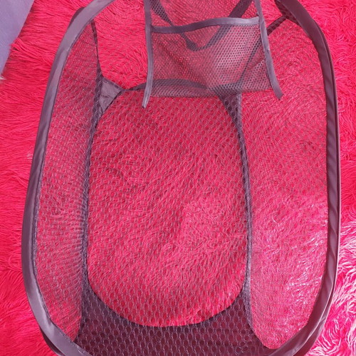 Foldable laundry basket used, fabric with mesh