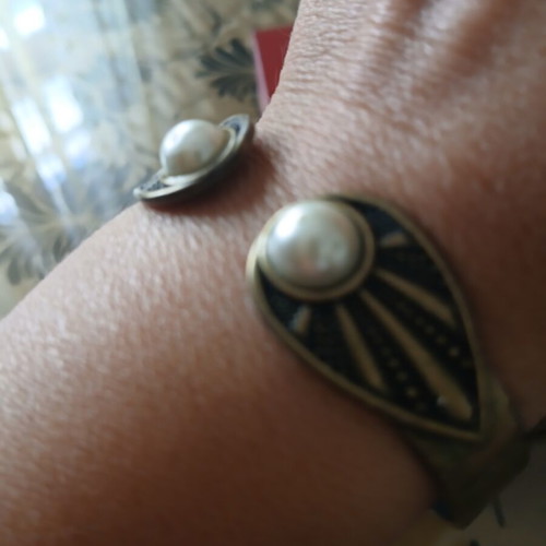 Copper handcuff bracelet 6.5 cm opening like new