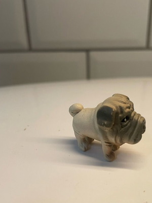 Mini bull dog figure used