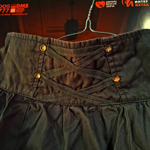 Diesel Steampunk mini skirt with pockets, size 10 (XS/S)