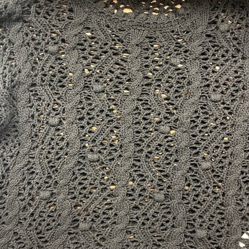ZARA knitted perforated blouse