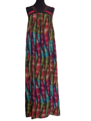 Missoni silk dress new, size M, colorful red