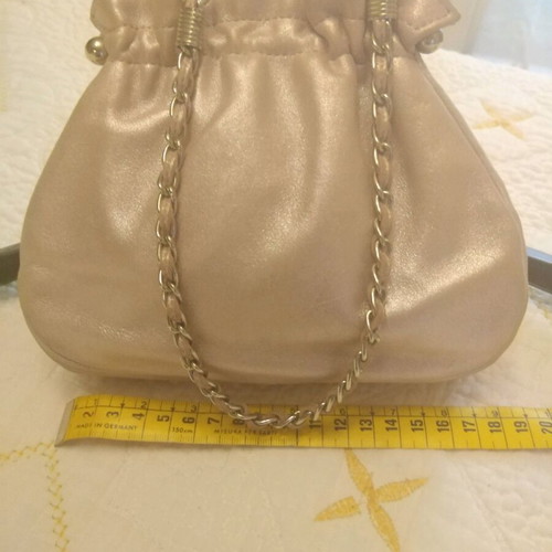 Bournazos handbag like new, soft pink color