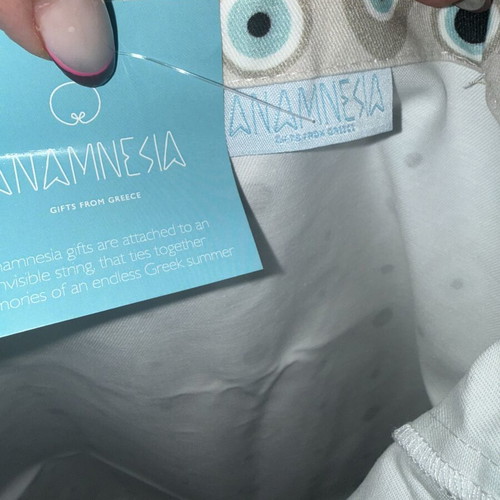 Anamnesia Tote Bag The Eye New, Beige Cotton Shoulder Bag