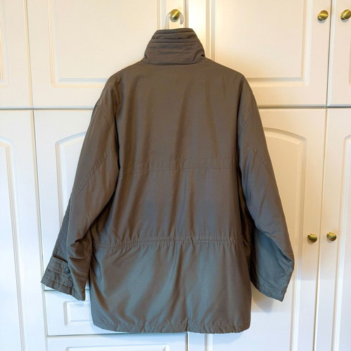 Men's parka jacket vintage khaki brown green XXL used