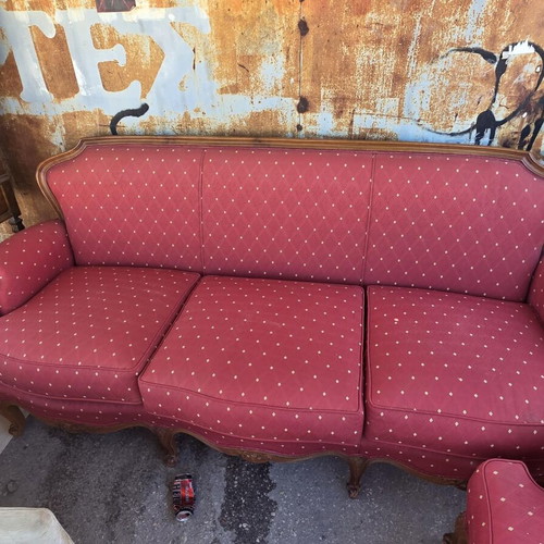 Three-seater sofa with 2 armchairs like new