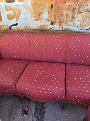 Three-seater sofa with 2 armchairs like new