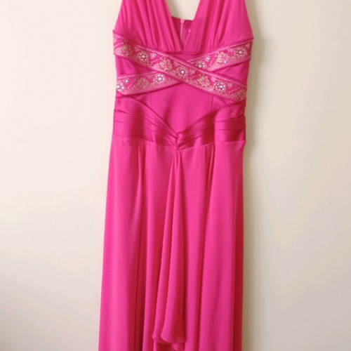 Gizia evening dress with satin and organza