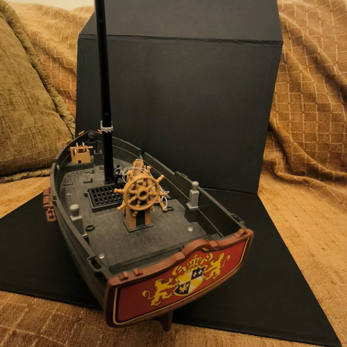 Playmobil pirate ship used, with missing parts