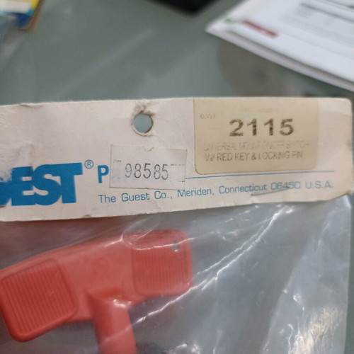Guest USA boat battery master switch new heavy-duty with removable key