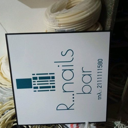 Sign used 1*1 meter