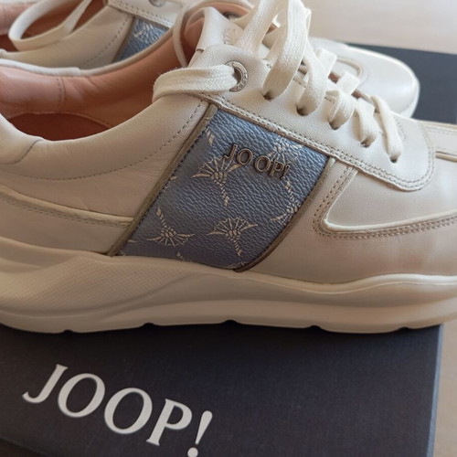 Joop! Women's Shoes Like New, Leather, Size 39, White Blue