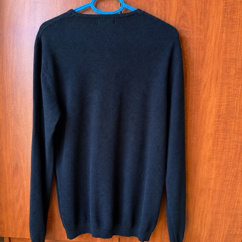 Zara Man XL knitted sweater, black