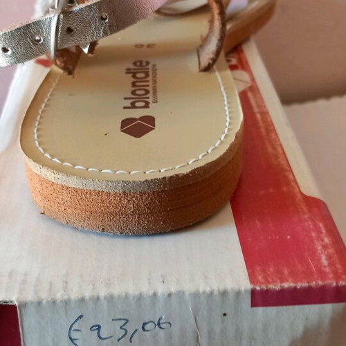 Blondie women's sandals new, silver, sizes 36 and 41