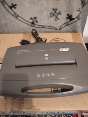 Fellowes portable paper shredder used