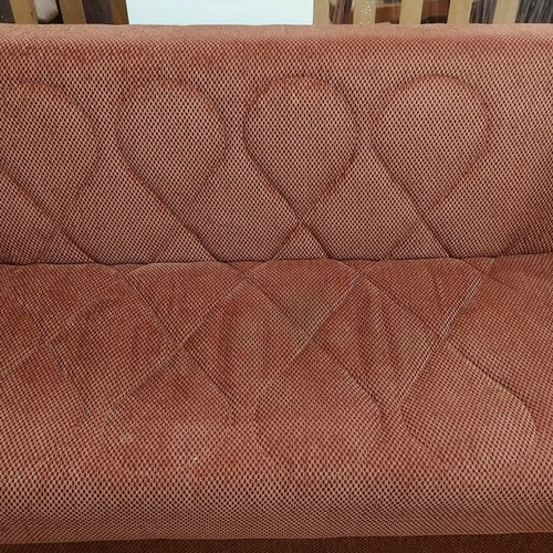 Two-seater sofa and armchair with storage