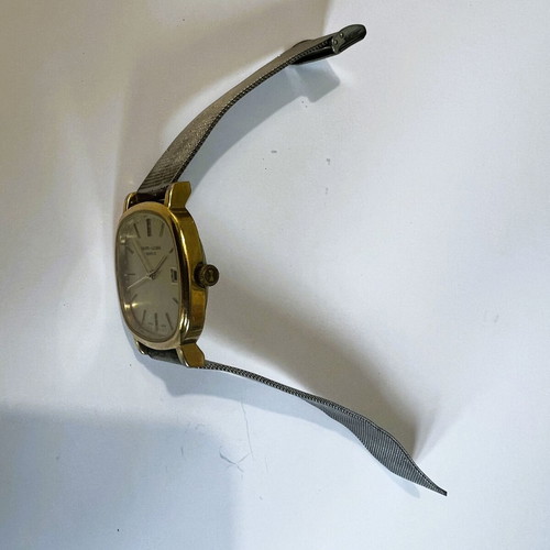 Favre Leuba Geneve wristwatch refurbished, gold and silver