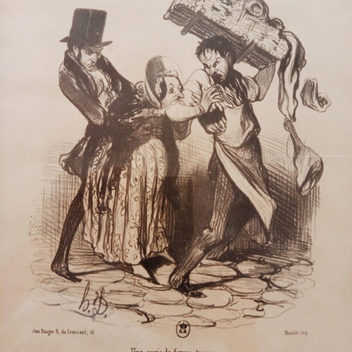 Set of 2 engravings like new, framed 33x27 cm