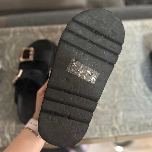 Seven women's black platform sandals size 38 like new