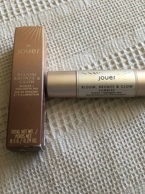 Jouer Bloom Bronze & Glow bronzer and highlighter stick new