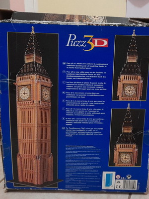 3D Puzzle Big Ben used, 1483 pieces