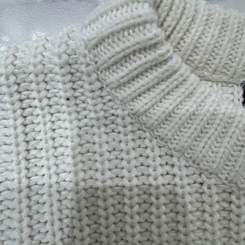 White knitted blouse used, size S