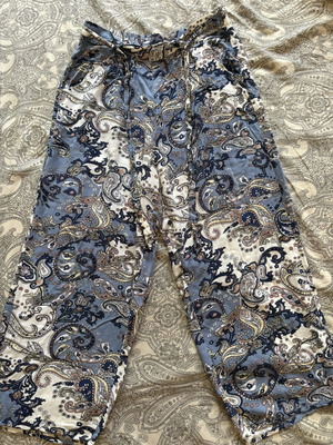 Summer pants used, size M 38 10, blue