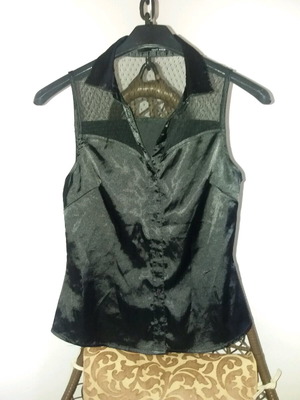 Черна блуза като нова, размер XS