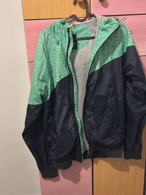 Men's jacket green and black, size M
