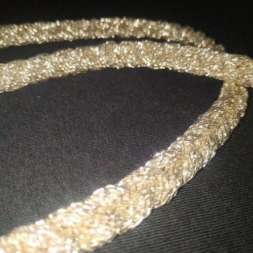 Curtain Tieback with Tassels Made of Gold Silk 1.80m