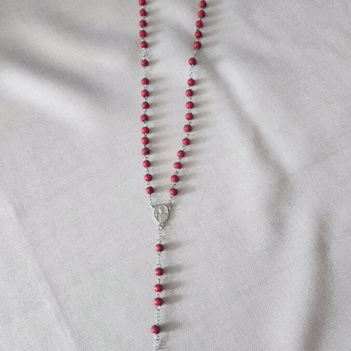 Rosary Papa Francesco new with aromatic beads from the Vatican
