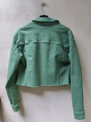 Crop jacket Only green like new