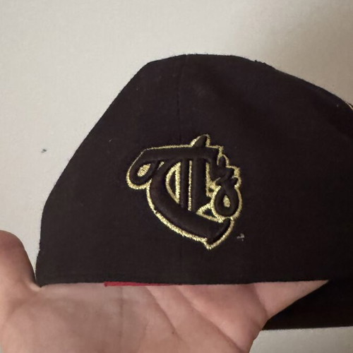 Ghetto Report Card Fullcap Hat like new, black and gold, size S