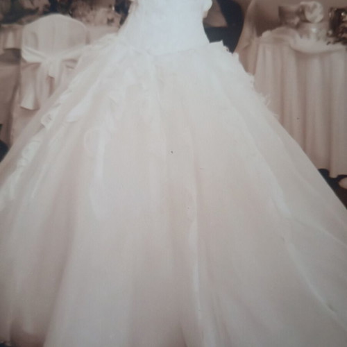 Vintage style wedding dress, Dimitriou collection, white