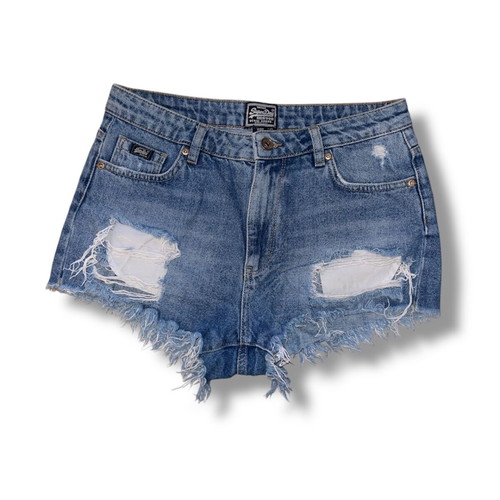 Superdry blue denim shorts like new, size S