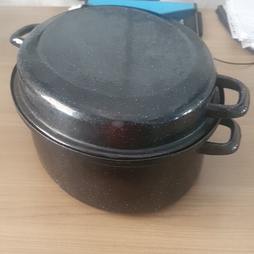 Enamel Roasting Pan used 40 x 30 cm