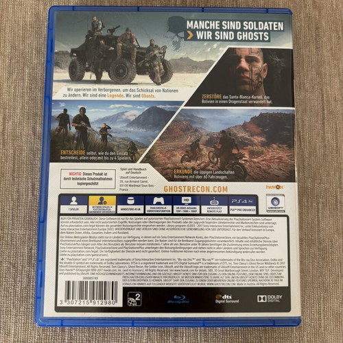 Tom Clancy’s Ghost Recon Wildlands PlayStation 4 game used