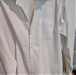  Λευκό αντρικό πουκάμισο κλασσικό xxl