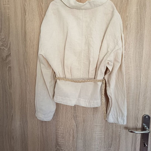 Zara linen cardigan size S like new, beige