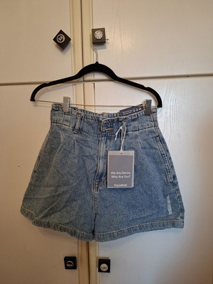 Pull & Bear Wide Denim Shorts new, size M 38 10, blue