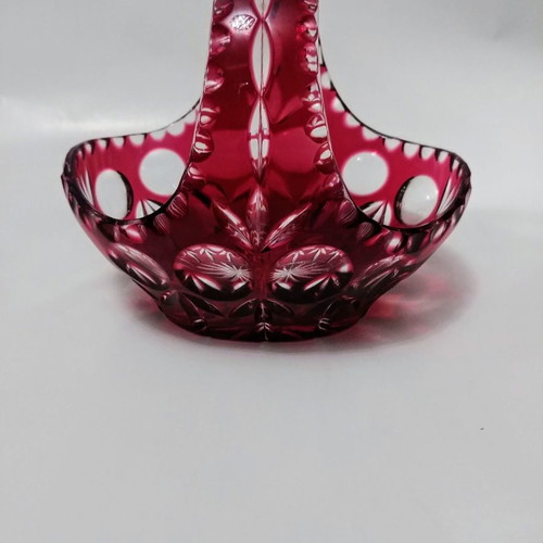 Nachtmann Bamberg basket-shaped bowl new handmade crystal